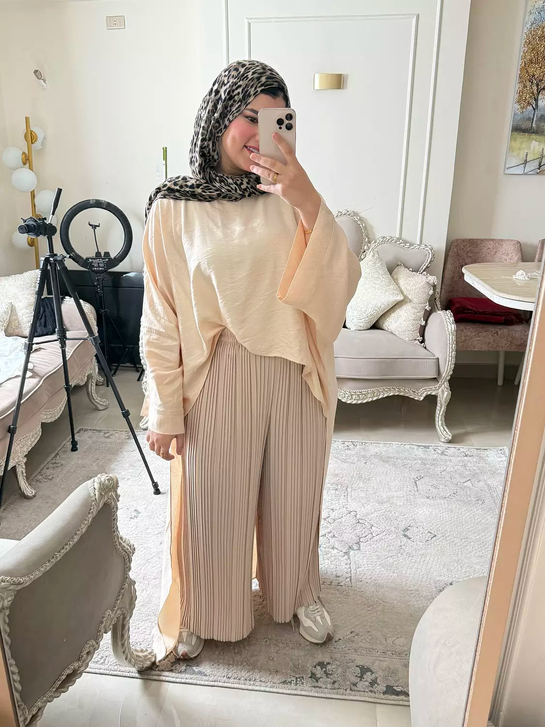 pleated pant
