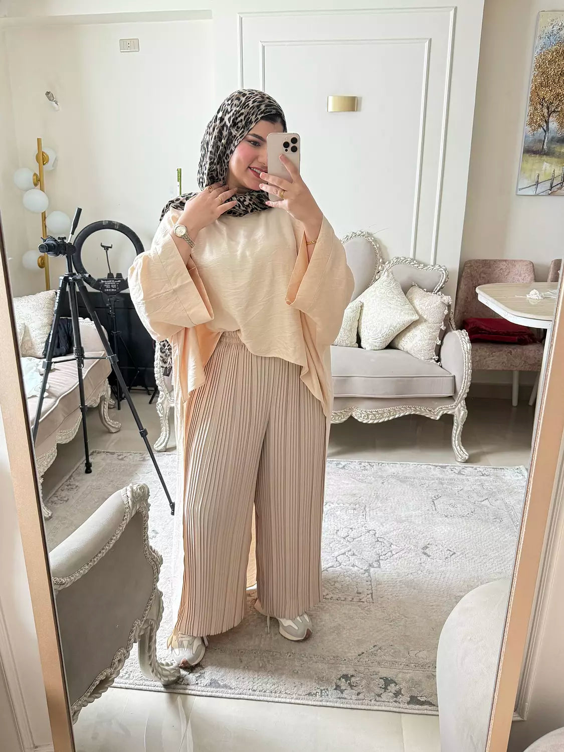 pleated pant
