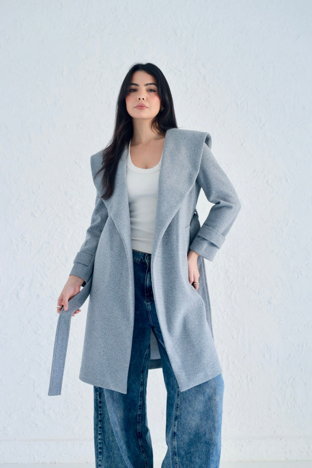 Vera coat in gray