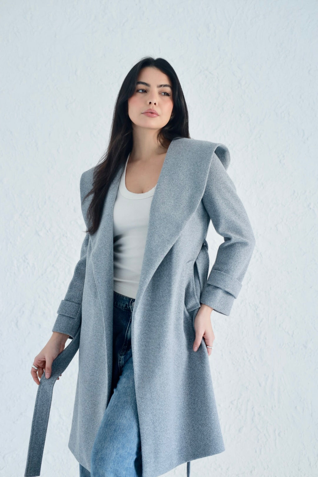 Vera coat in gray