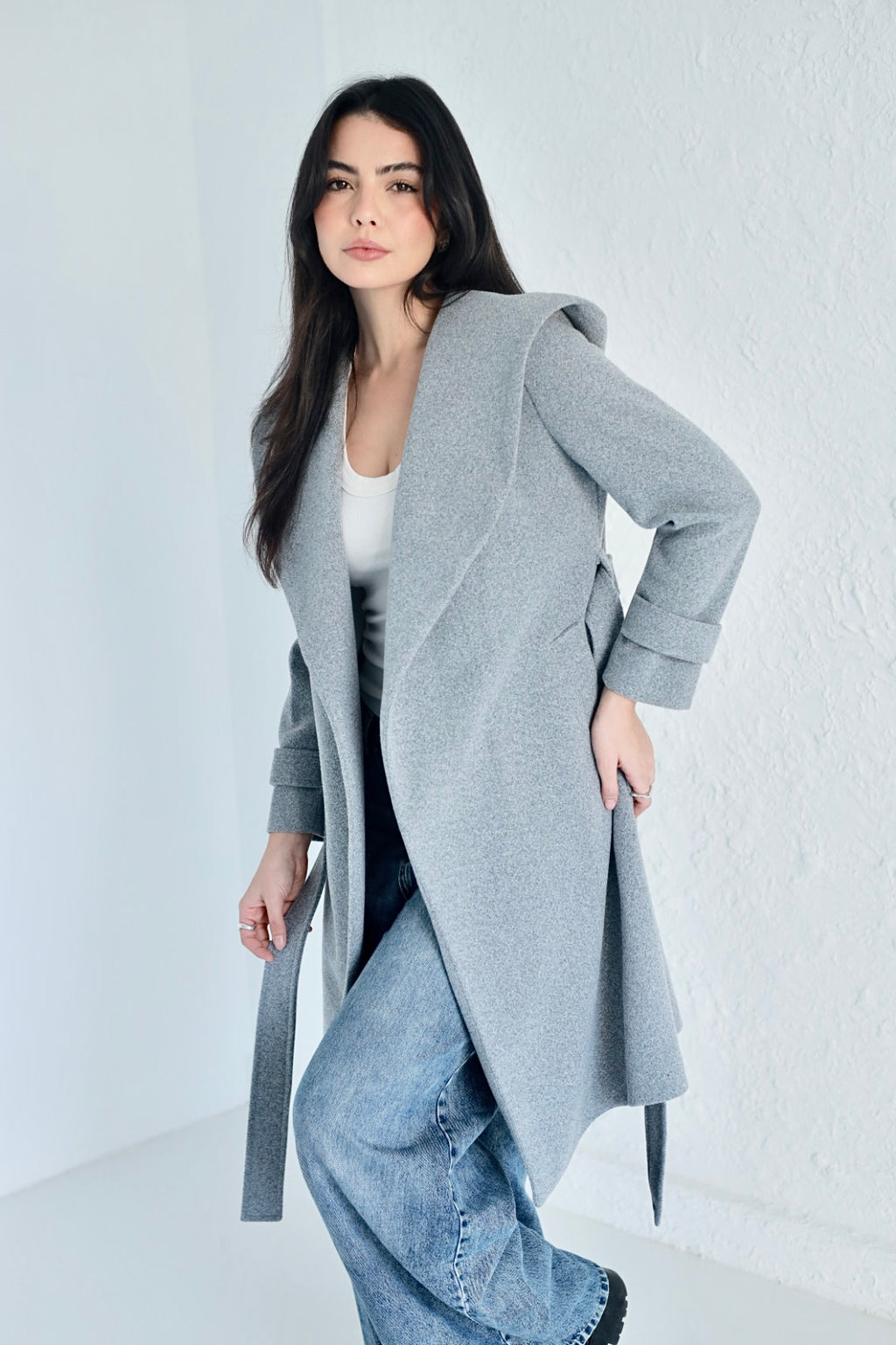 Vera coat in gray