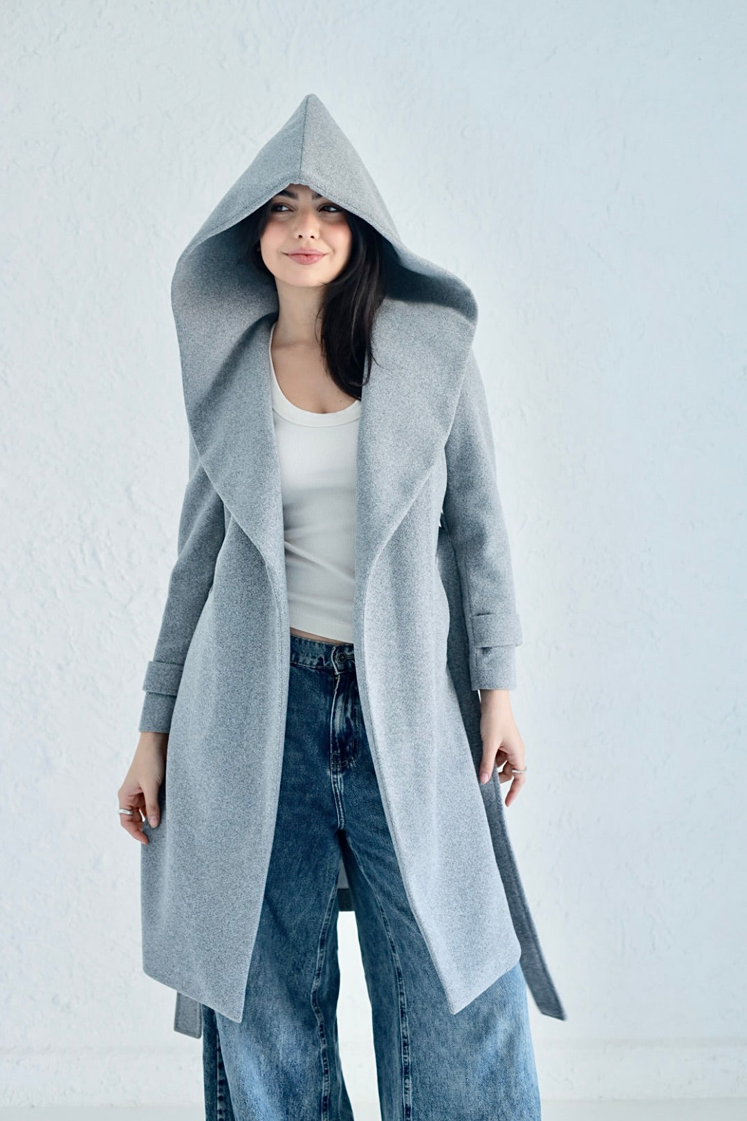 Vera coat in gray