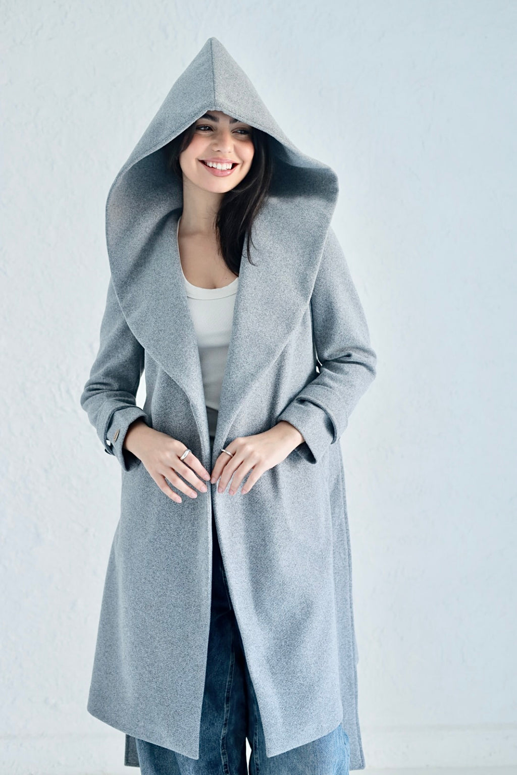 Vera coat in gray