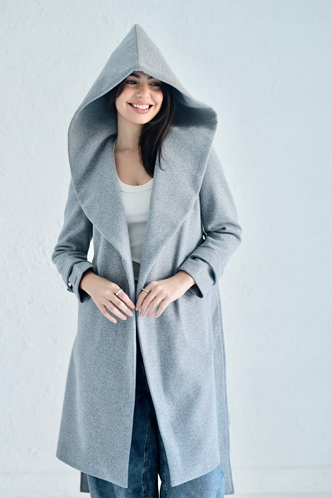 Vera coat in gray