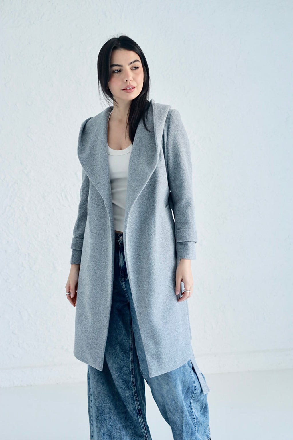 Vera coat in gray