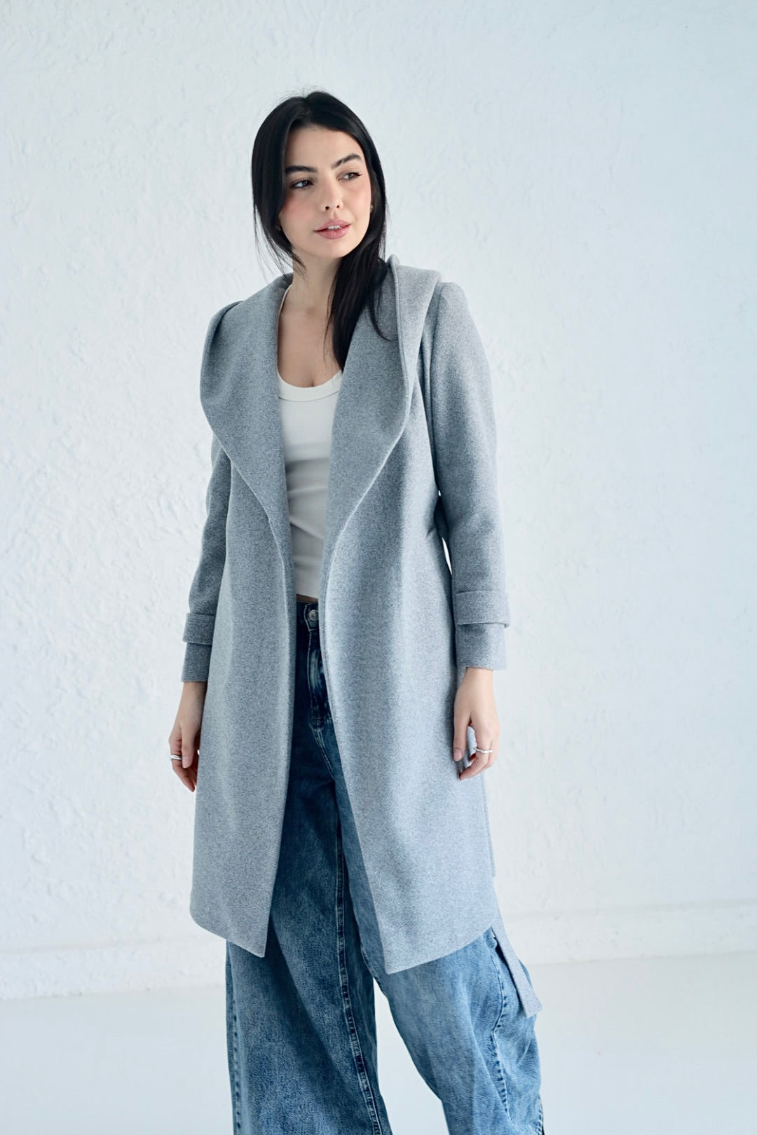 Vera coat in gray