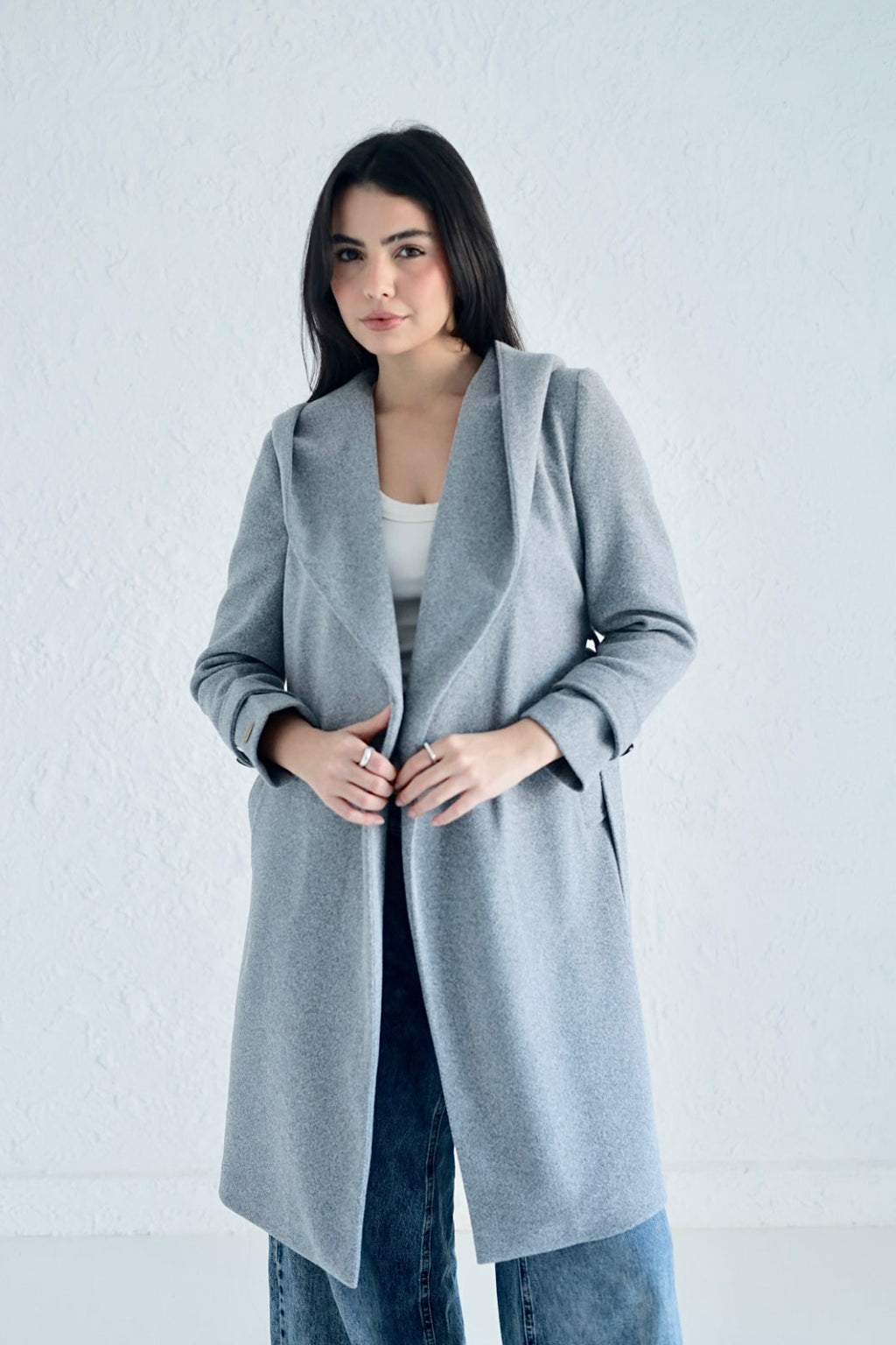 Vera coat in gray