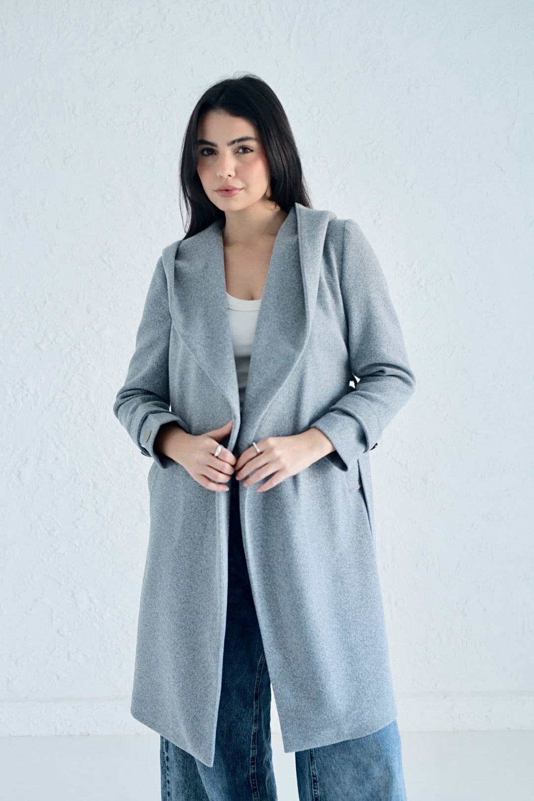 Vera coat in gray