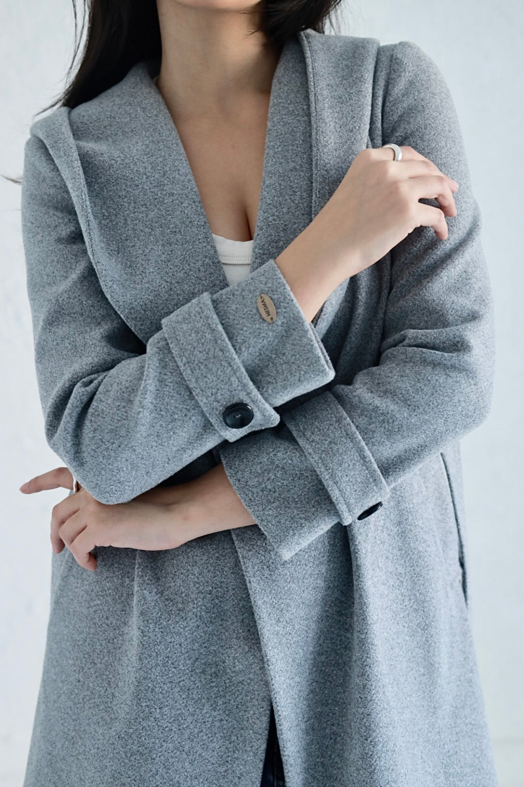 Vera coat in gray