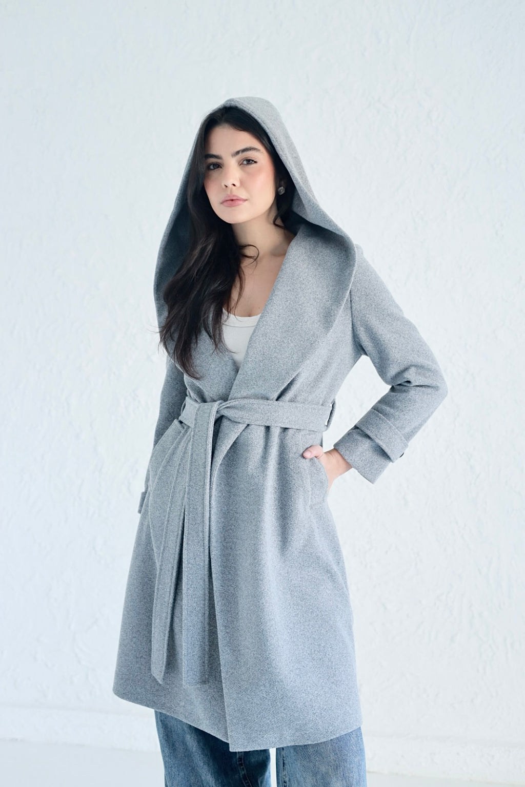 Vera coat in gray