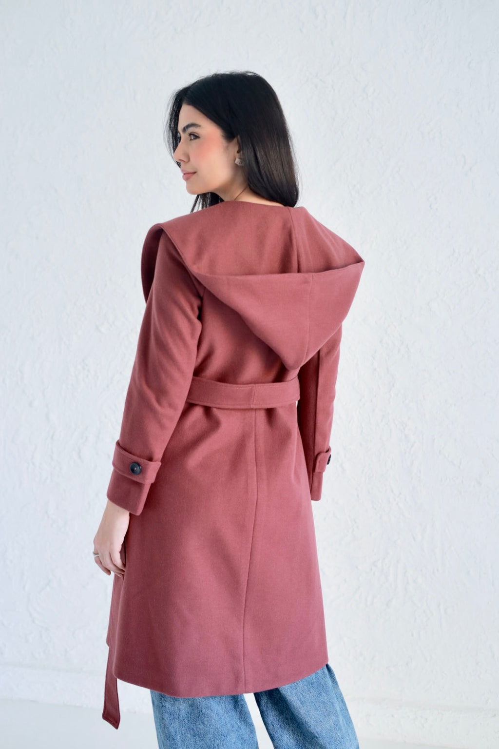 Vera coat in dark cashmere