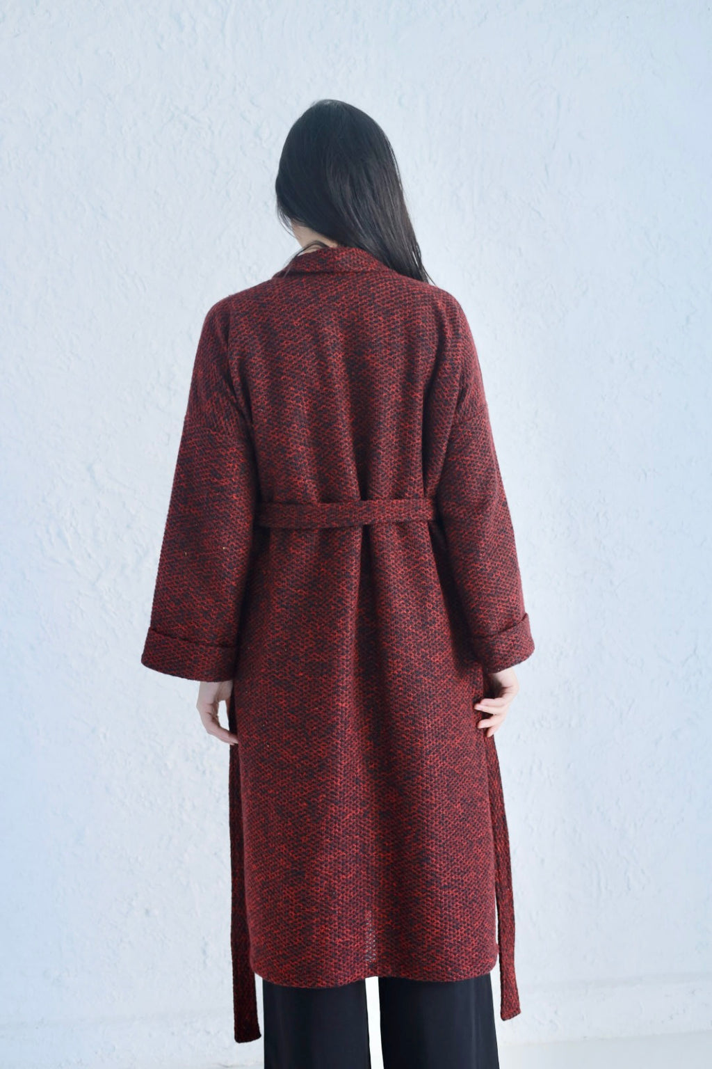 Rehana coat in burgundy
