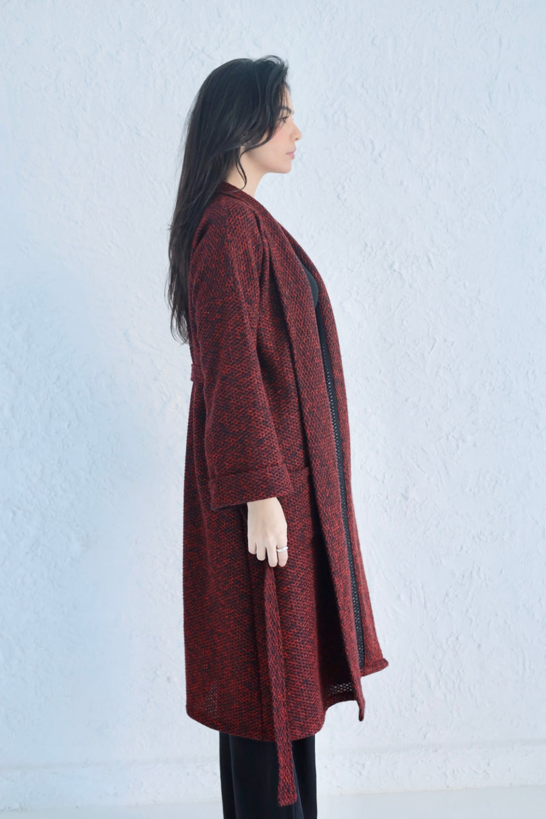 Rehana coat in burgundy
