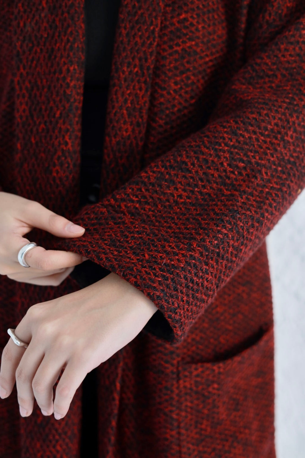 Rehana coat in burgundy