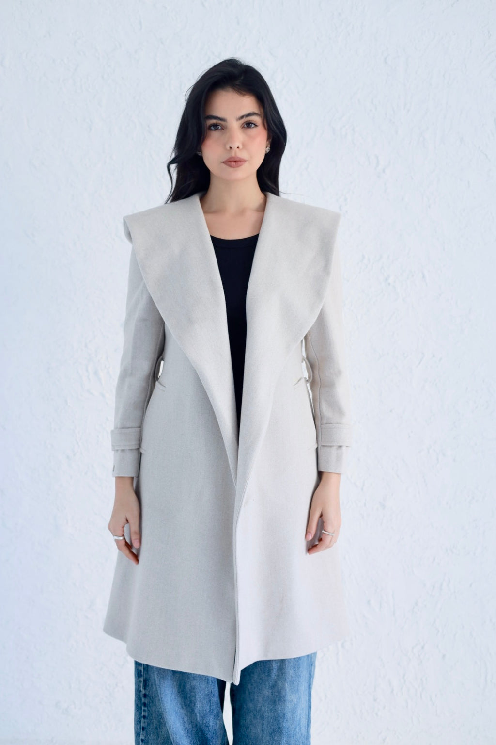 Vera coat in light beige