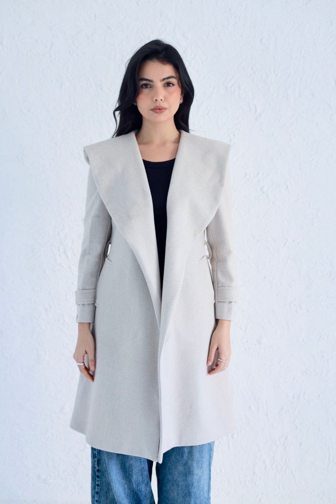 Vera coat in light beige