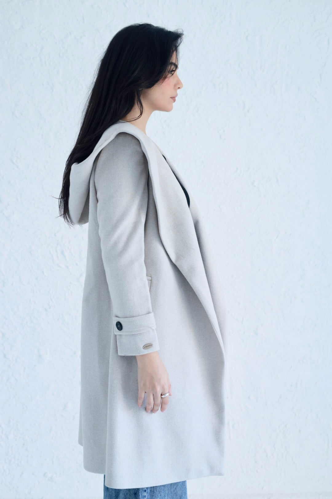 Vera coat in light beige