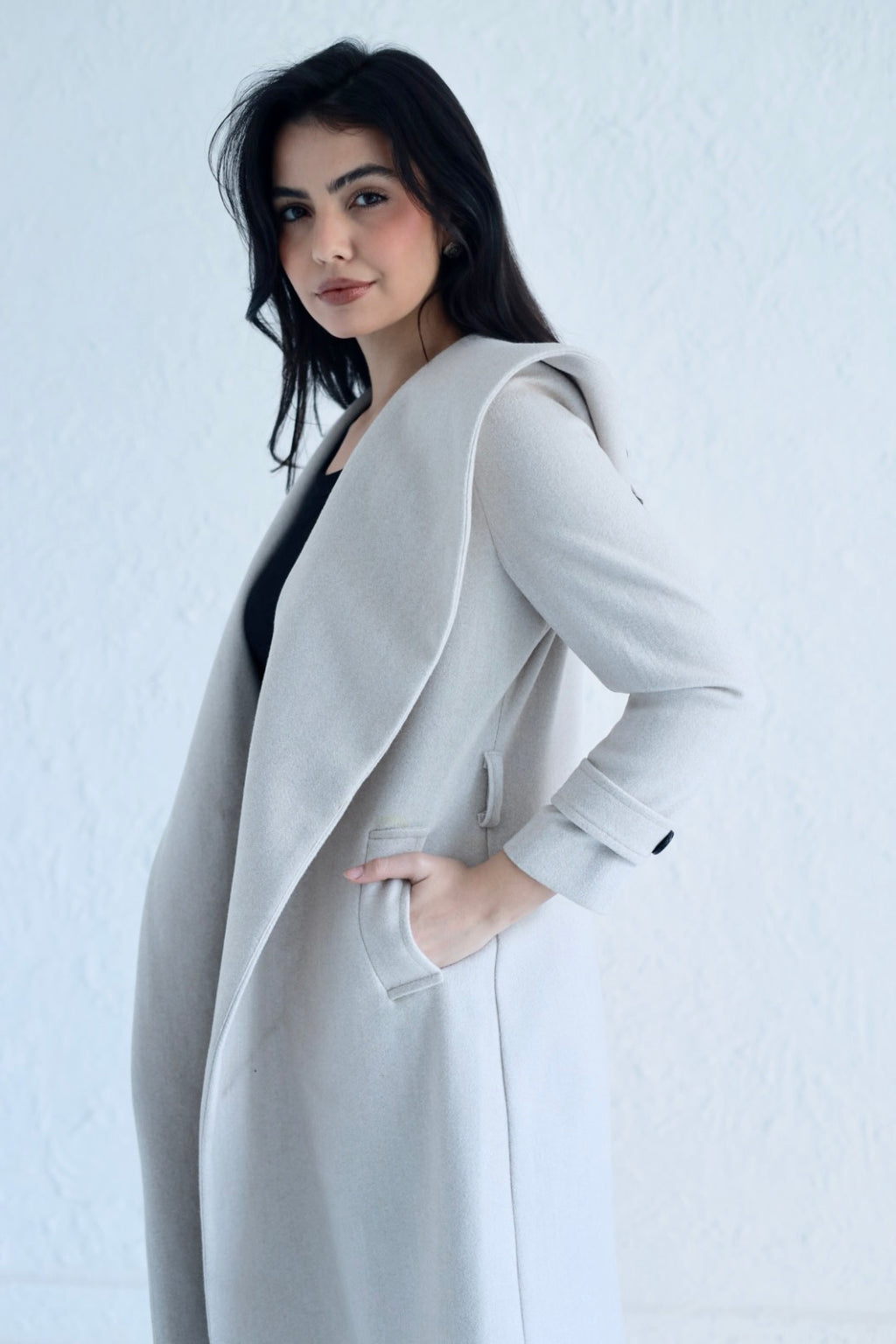 Vera coat in light beige