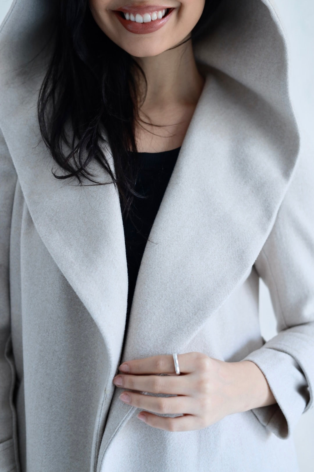 Vera coat in light beige