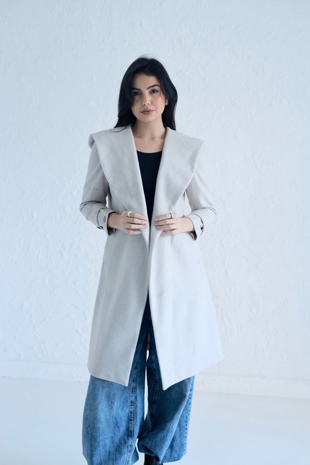 Vera coat in light beige