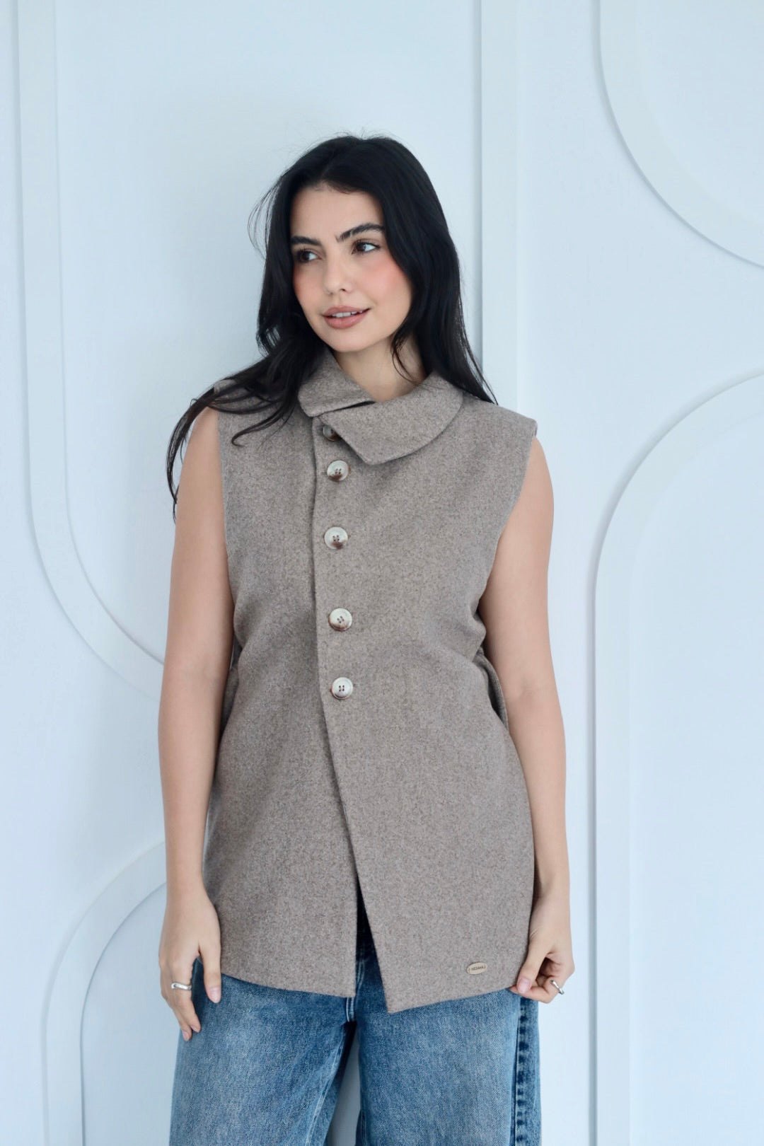 Urban cap jacket in coffee