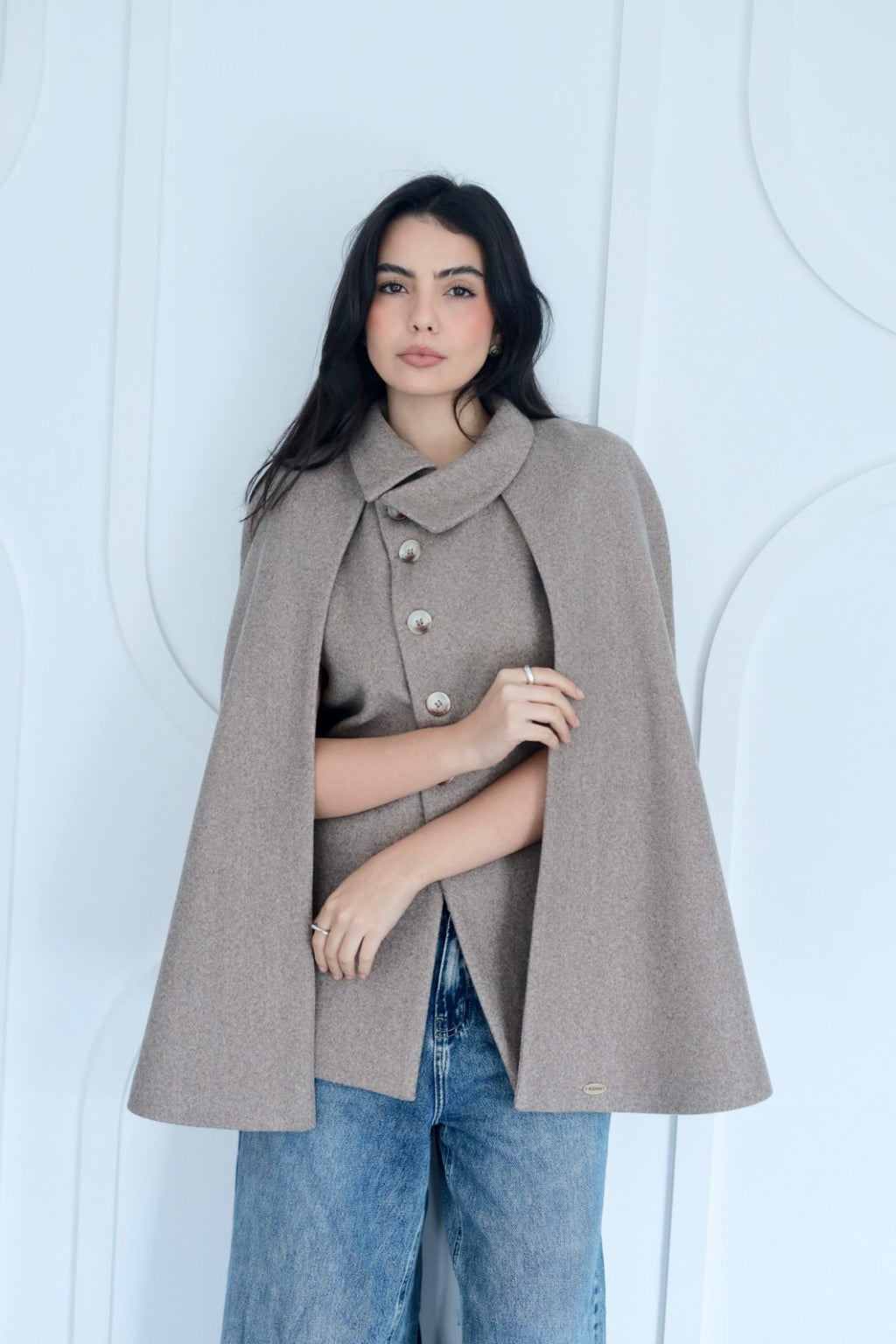 Urban cap jacket in coffee