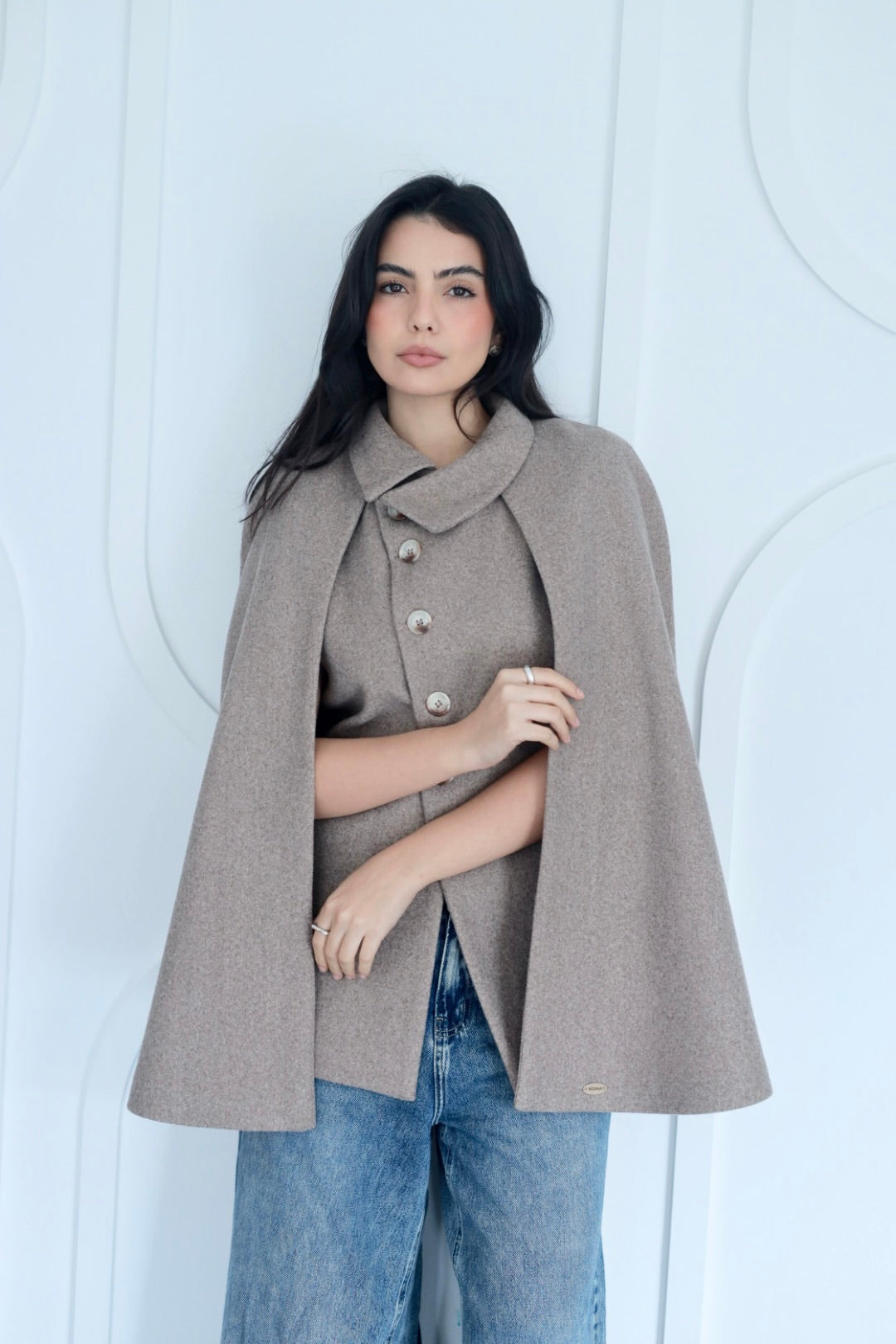 Urban cap jacket in coffee