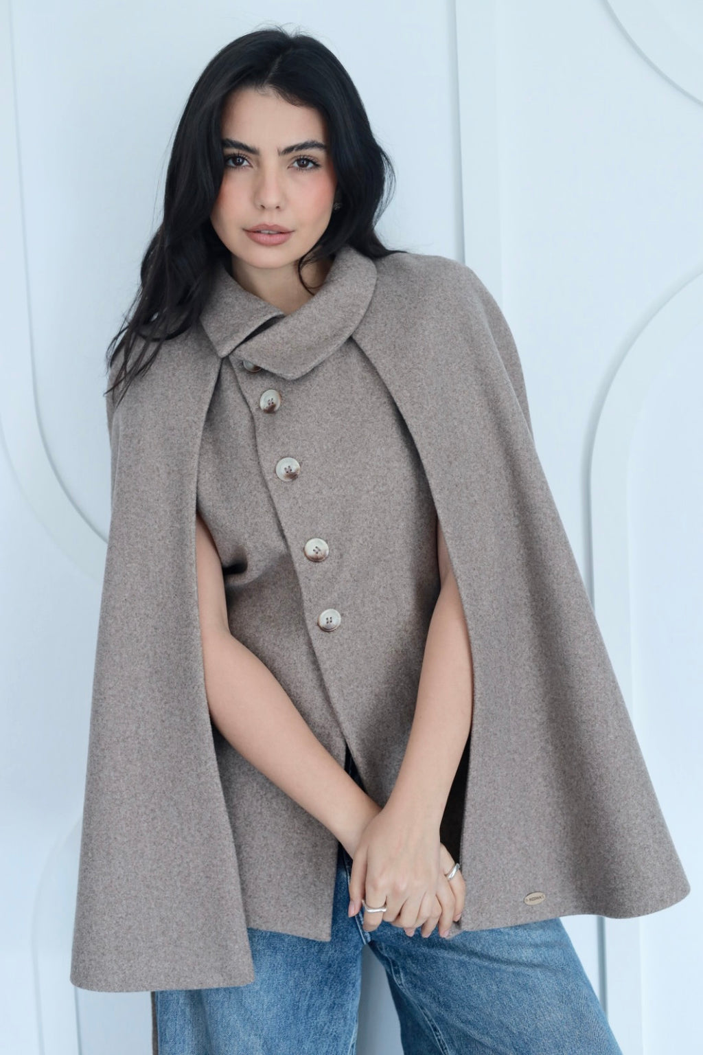 Urban cap jacket in coffee