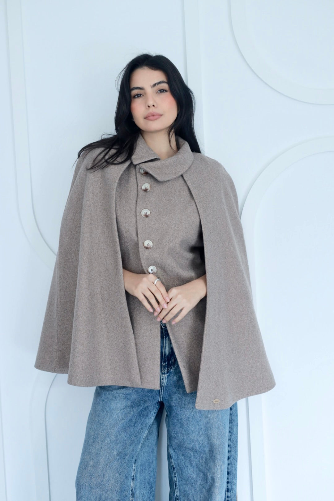 Urban cap jacket in coffee