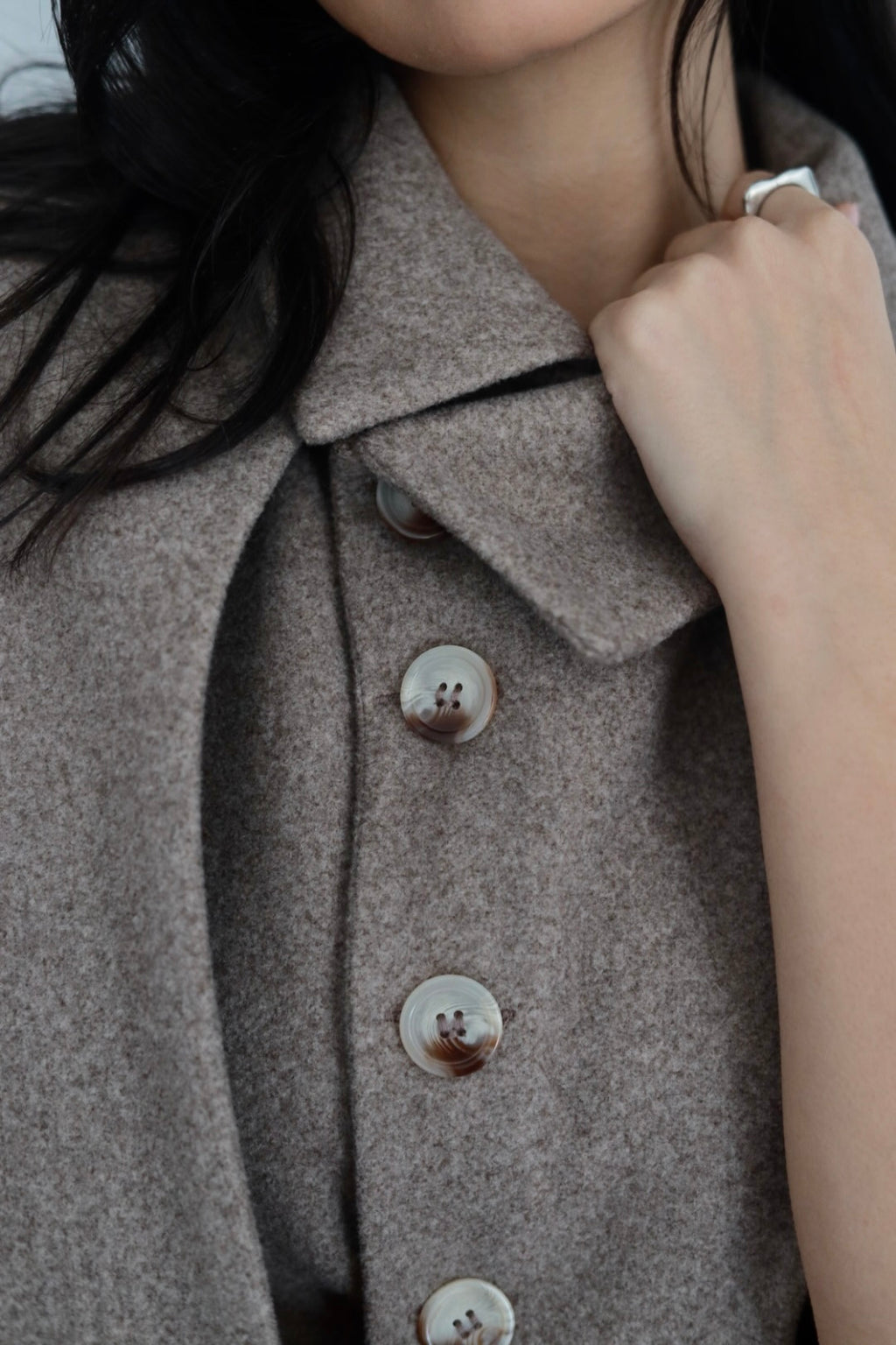 Urban cap jacket in coffee