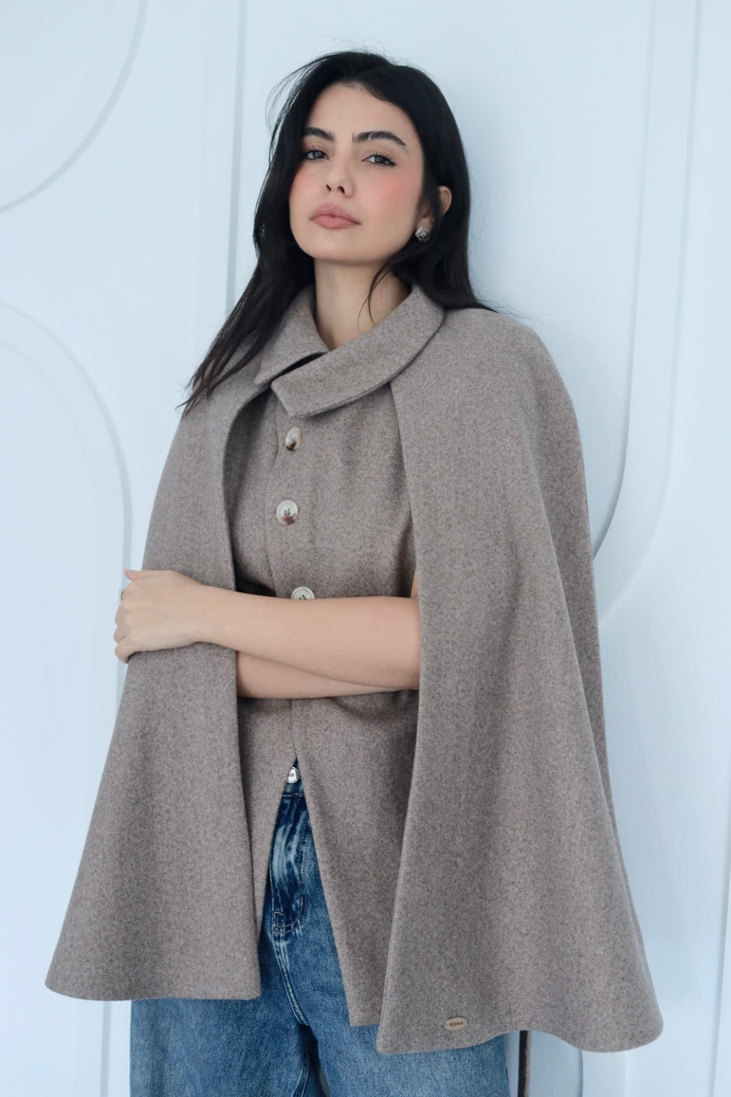 Urban cap jacket in coffee