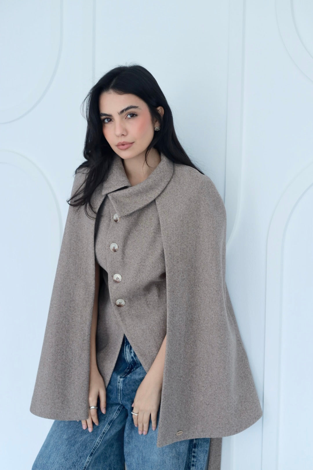 Urban cap jacket in coffee