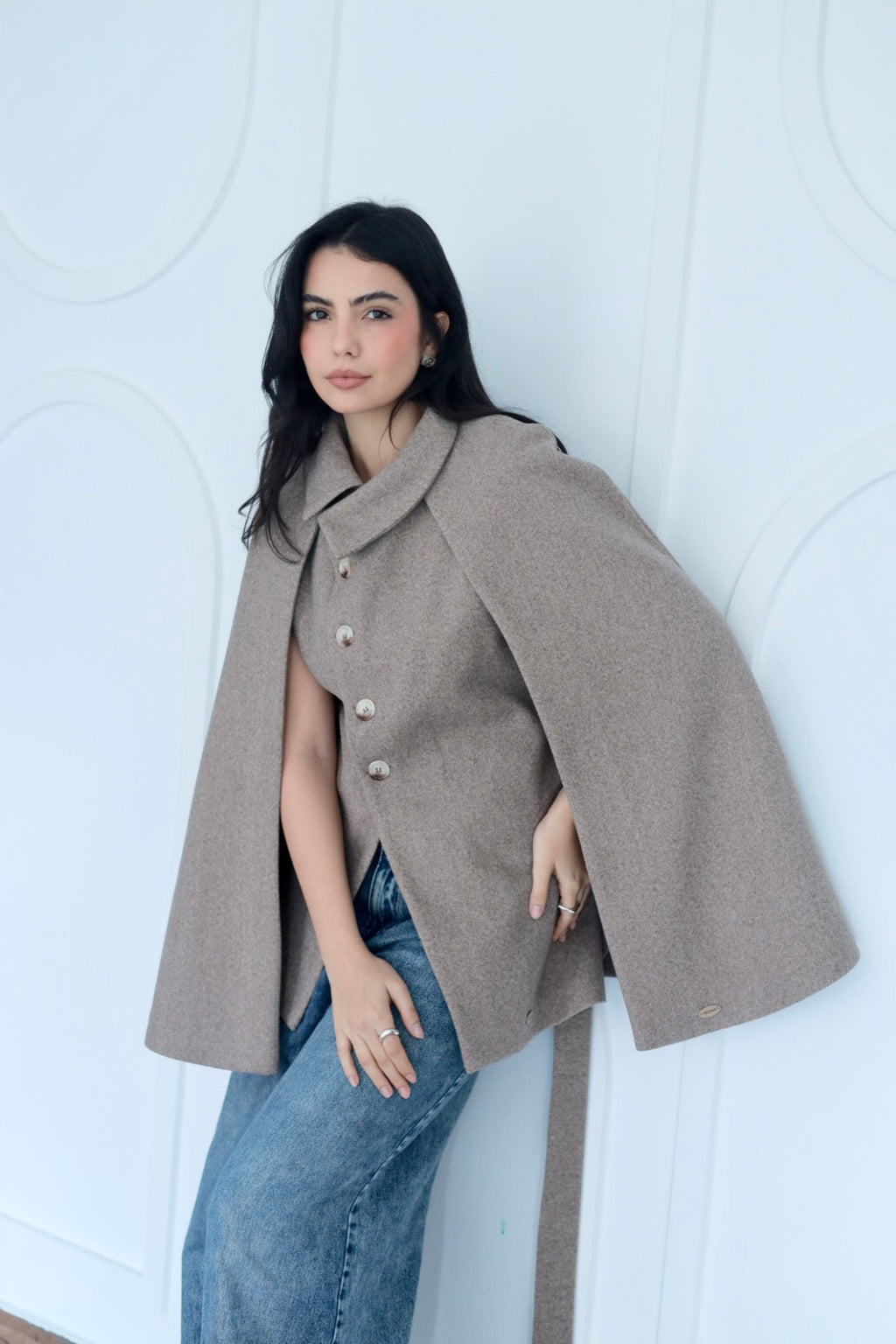 Urban cap jacket in coffee