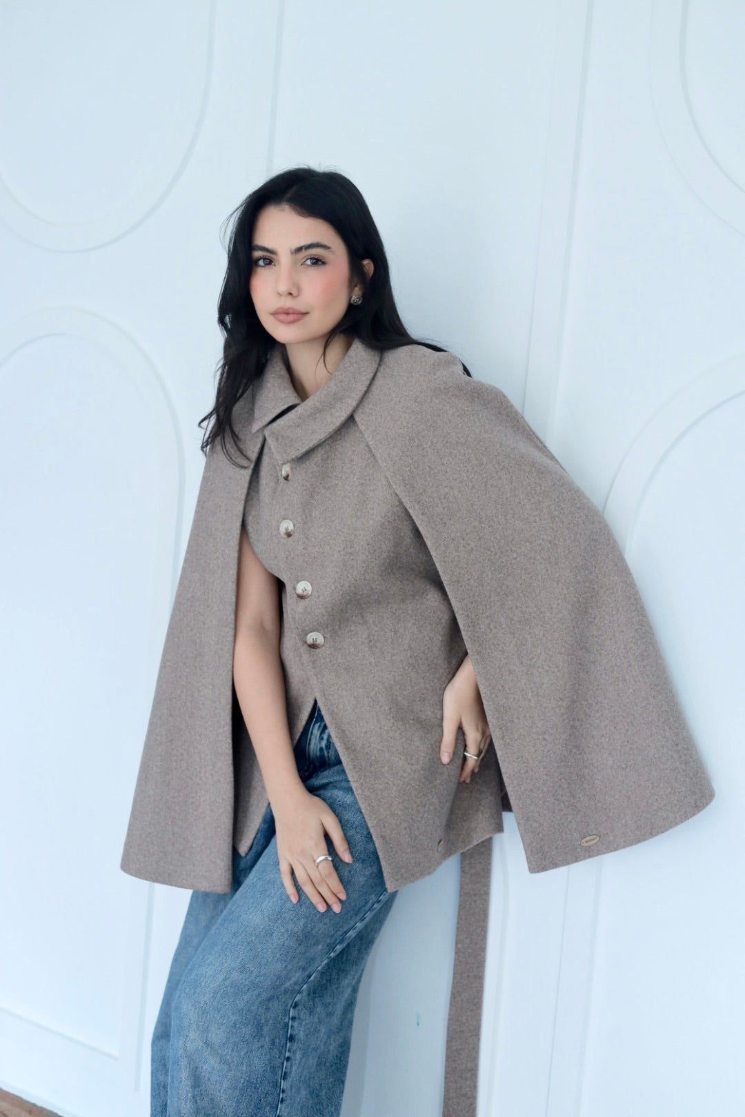 Urban cap jacket in coffee