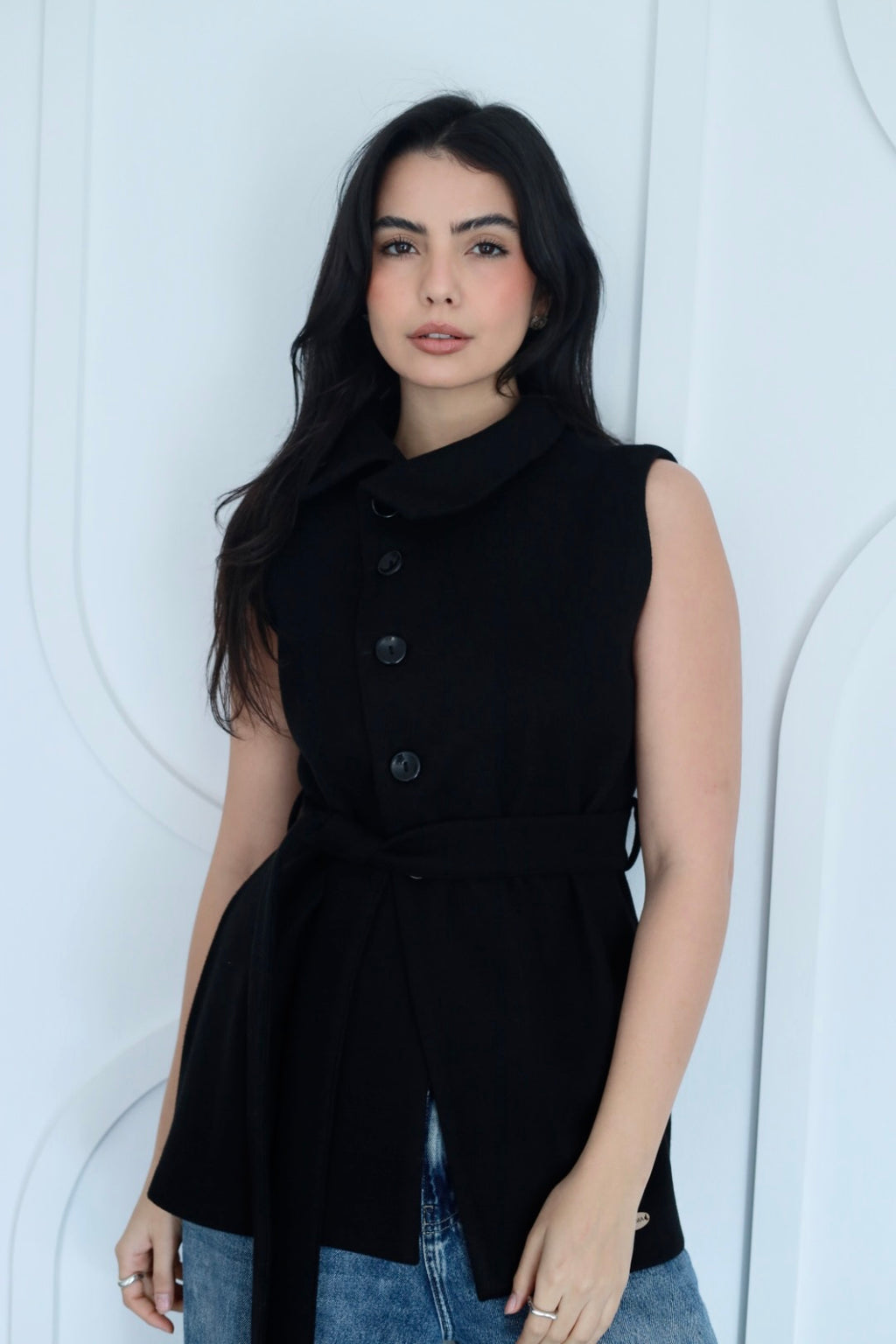 Urban cap jacket in black