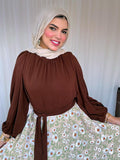 Brown blouse
