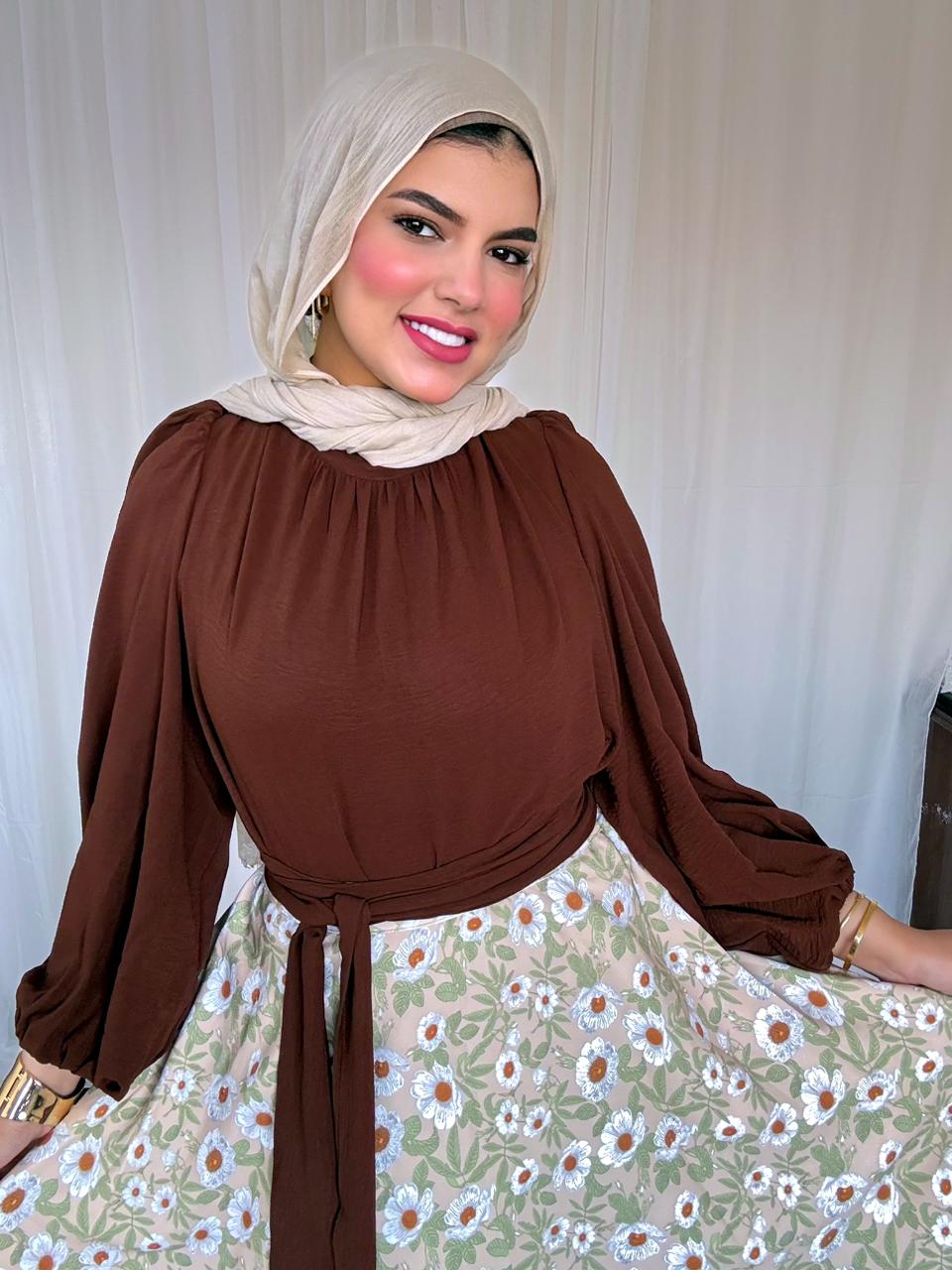 Brown blouse