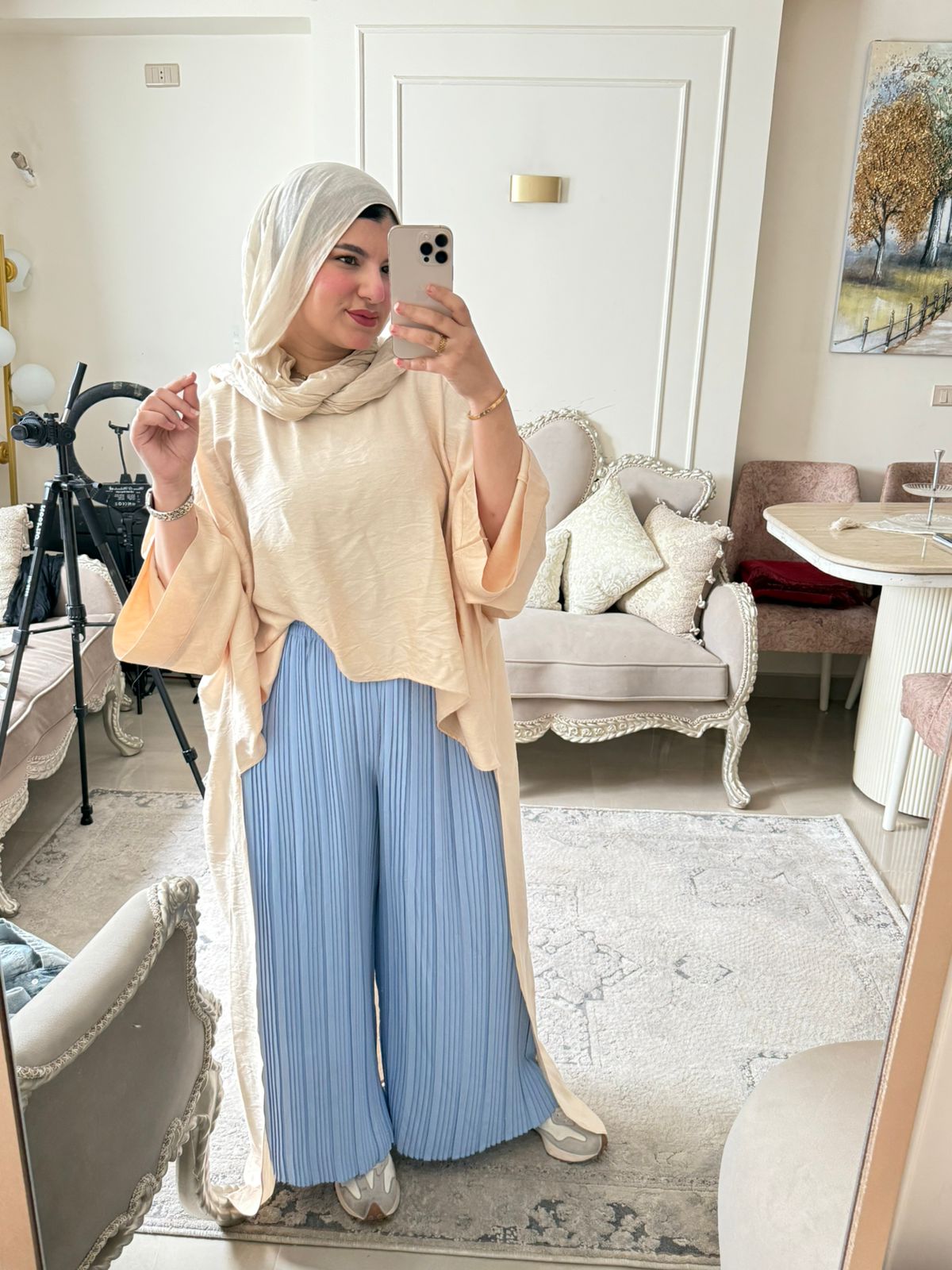 pleated pant